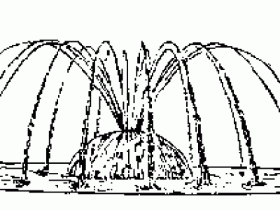 400x300 Simple Water Fountain Drawing, Water Fountain Drawing
