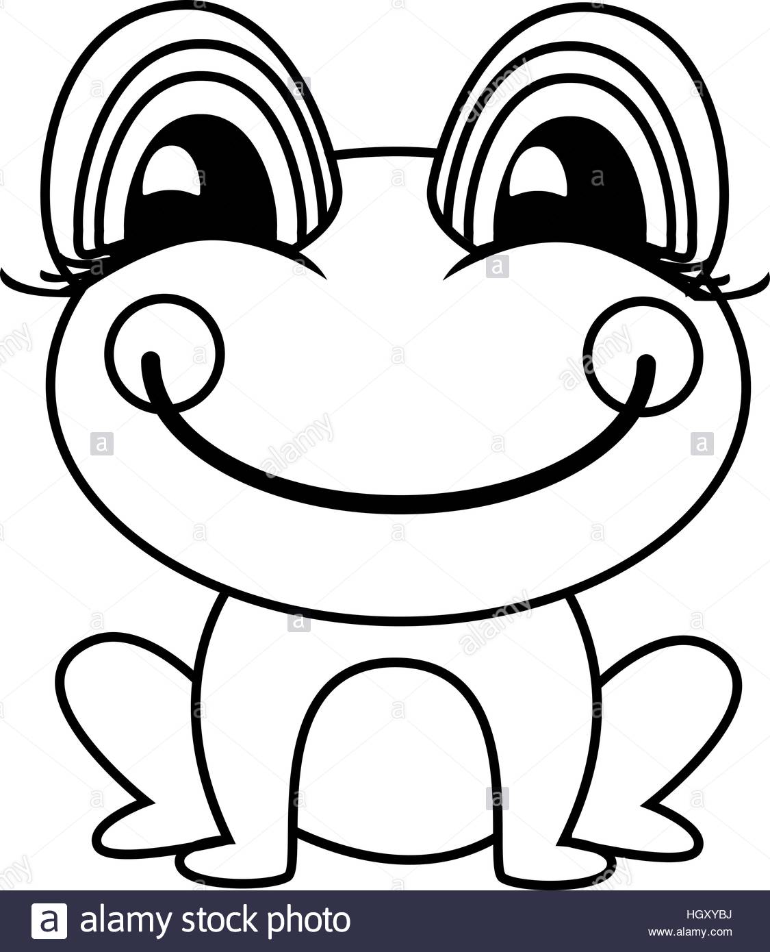1125x1390 Simple Frog Or Toad Vector Illustration Stock Vector Art