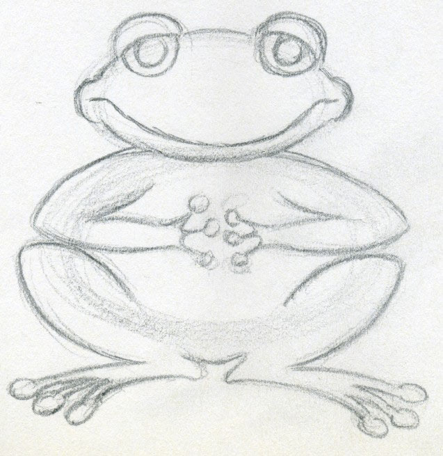 637x655 Cartoon Frog Drawings You Are Going To Love