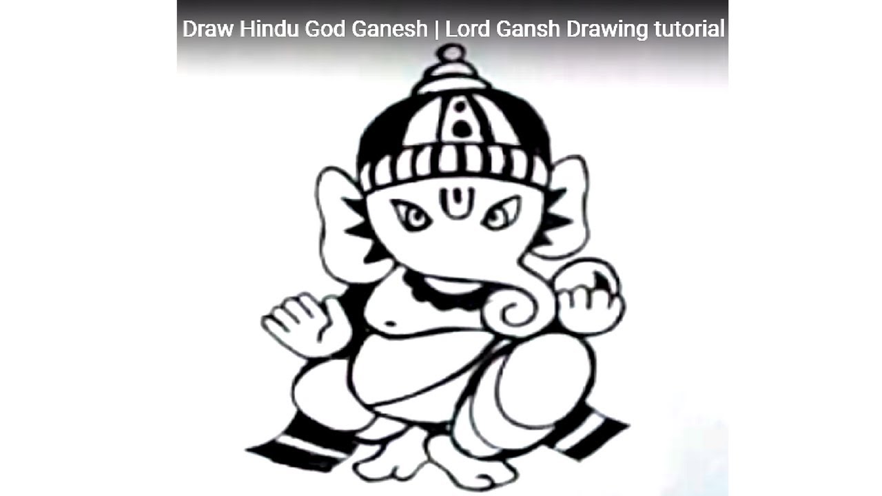 1280x720 How To Draw Ganesha How To Draw Hindu God Ganesha