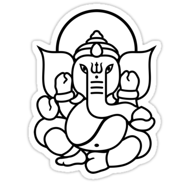 375x360 Pics For Gt Simple Ganesha Face Drawing Tats
