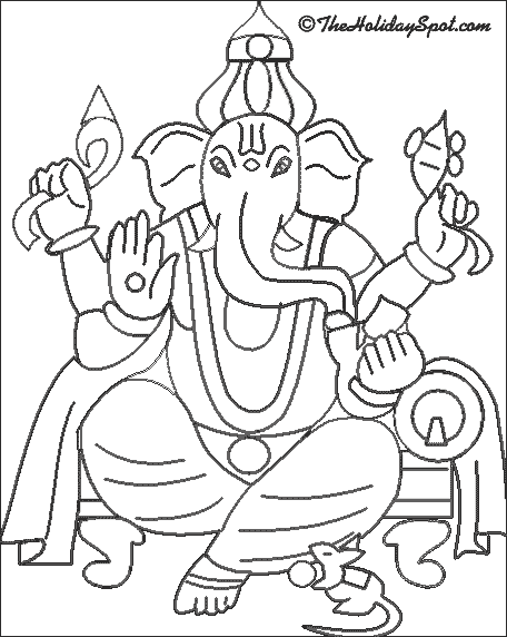 456x572 Simple Images Of Lord Ganesh
