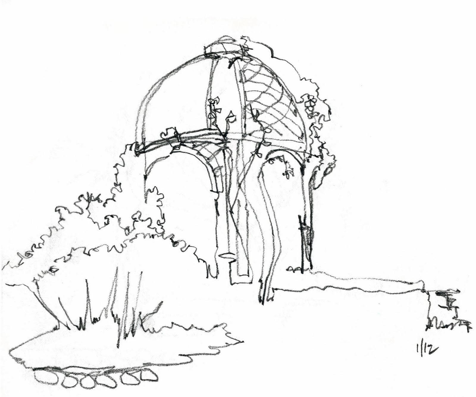 1600x1334 Works In Progress On Location Sketching In The Garden