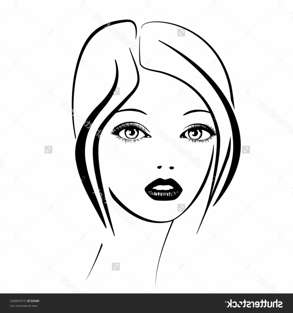 960x1024 Photos Simple Woman Face Drawing,