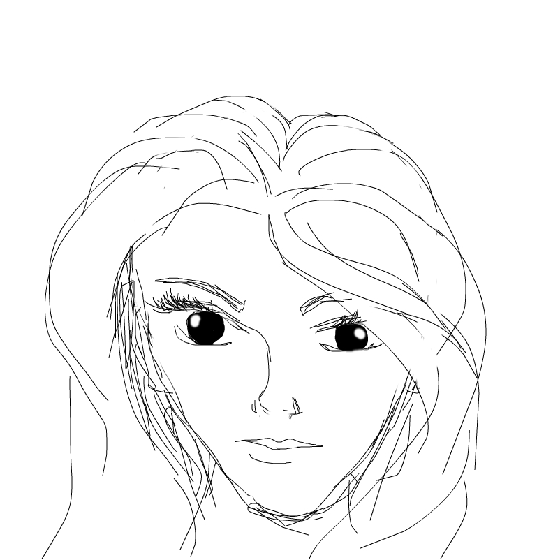 802x802 Simple Girl (No Color)