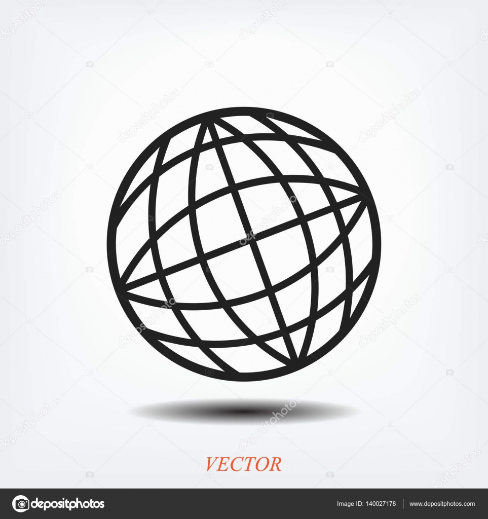 963x1024 Globe Simple Icon Stock Vector Simva