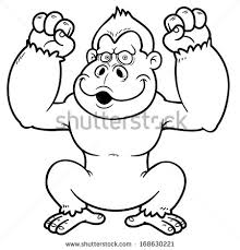 220x229 Image Result For Easy To Draw Cartoon Gorilla Birthday Party