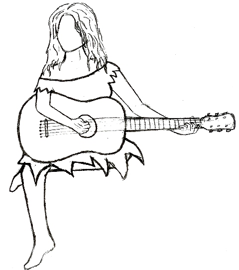 480x542 Guitar Angel Tattoo By Danibobani