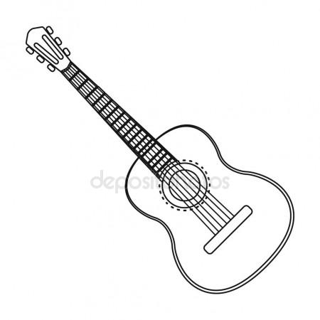 450x450 Classical Acoustic Guitar. Vector Sketch Stock Vector Marinka