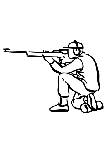 360x480 Rifle Shooting Coloring Page Free Printable Coloring Pages