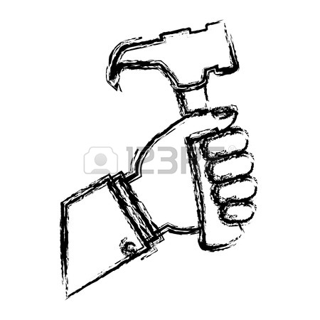 Simple Hammer Drawing