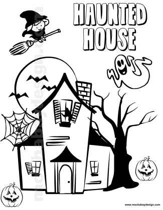 325x420 Haunted House Halloween Drawings Halloween Amp Holidays Wizard