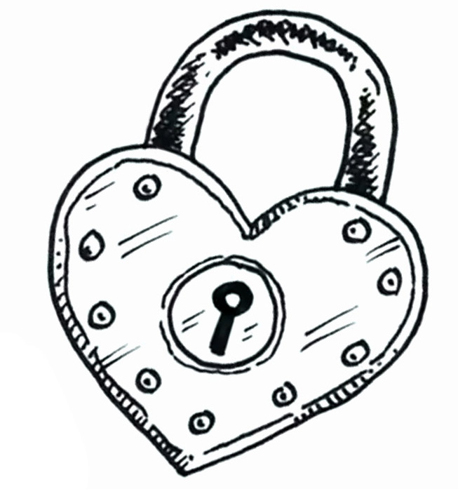 653x697 Draw A Heart Shaped Padlock For Valentine's Day Shoo Rayner Author