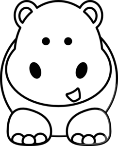 243x300 Cartoon Hippo Clip Art