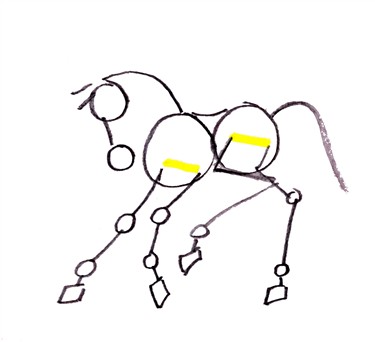 375x342 Drawn Horse Easy Draw