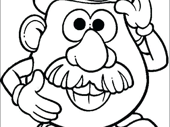 567x425 Head Coloring Page Potato Coloring Pages X Potato Head Coloring