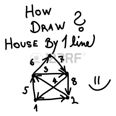 450x450 How Draw Simple House By One Line Royalty Free Cliparts, Vectors