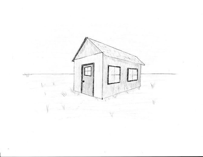 670x518 Draw A Simple House Simple House And House