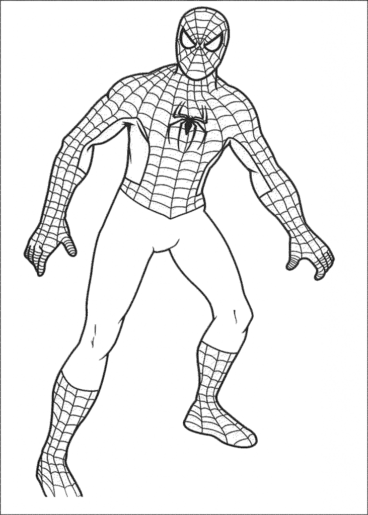 731x1024 Coloring Pages Spiderman Drawings For Kids Spiderman Drawings