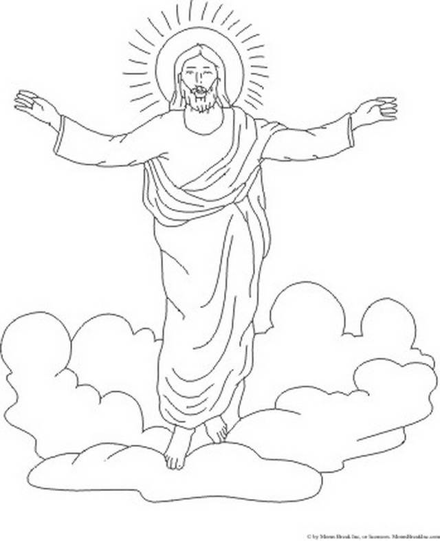 640x787 I Simple Jesus Christ Coloring Pages