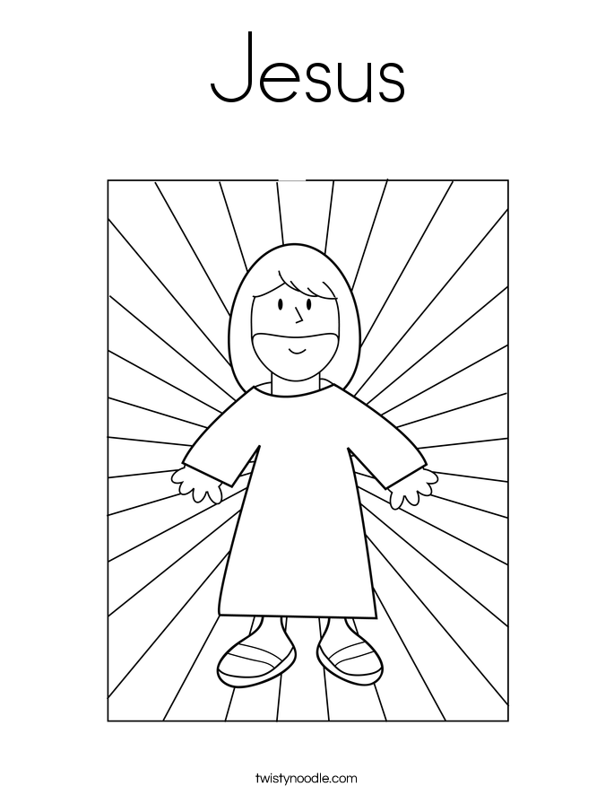 685x886 Jesus Coloring Page