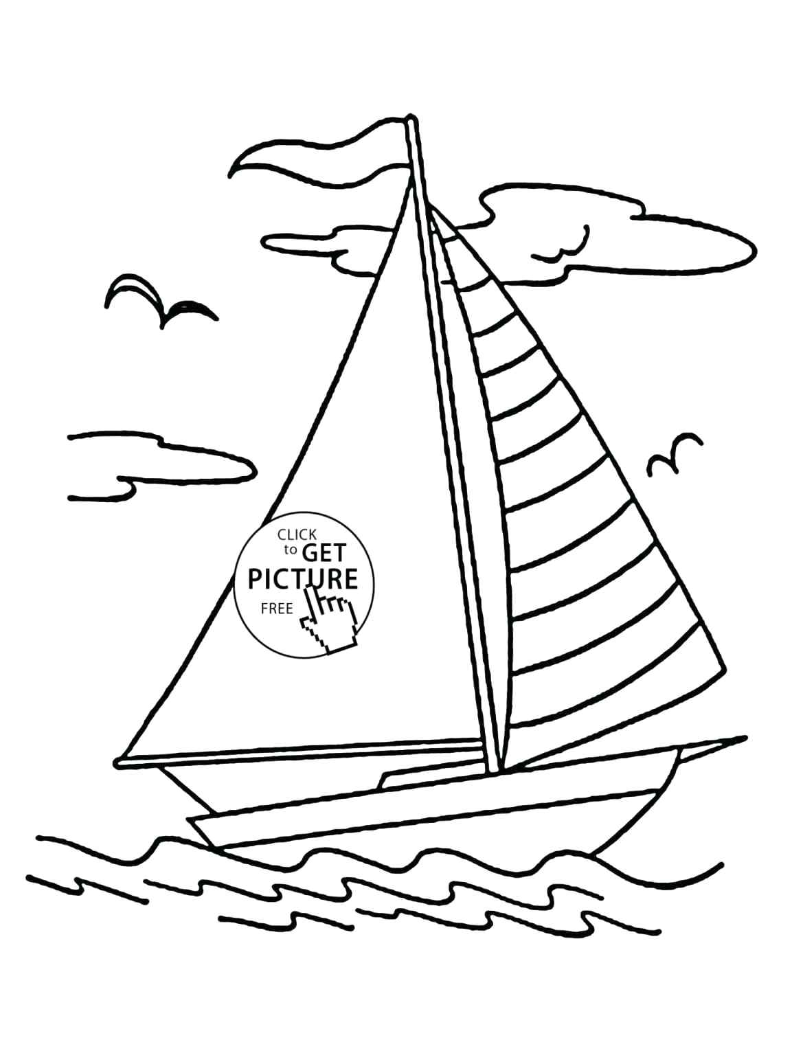 1169x1514 Coloring Fishing Boat Coloring Pages Sailboat Small Sail Page