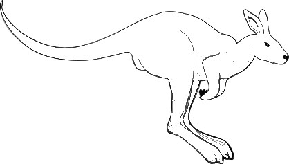 418x237 Australian Animals Simple Kangaroos Early Play Templates