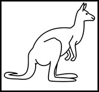 200x187 How Draw The Kangaroos Drawing Tutorials Amp Drawing Amp How