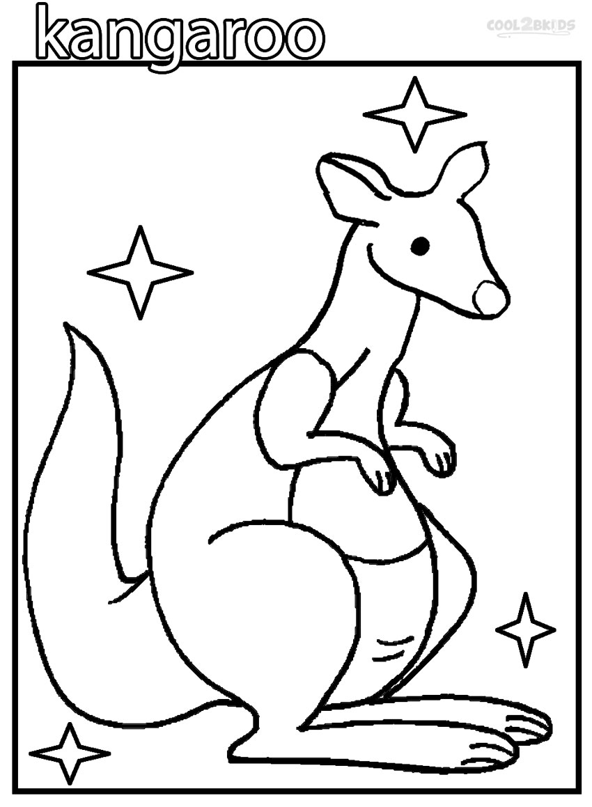 850x1159 Printable Kangaroo Coloring Pages For Kids Cool2bkids