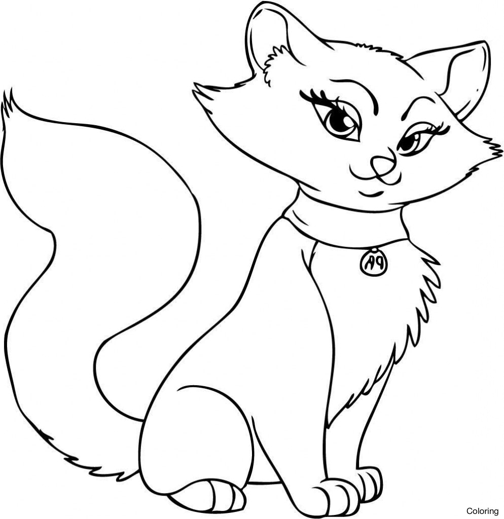 Simple Kitten Drawing at GetDrawings | Free download