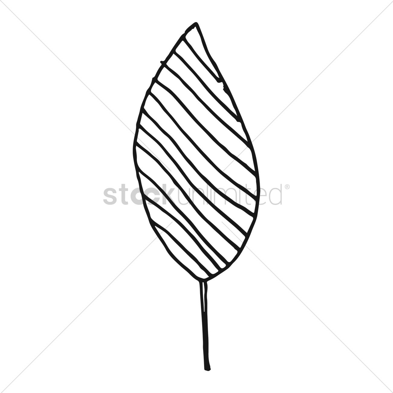 1300x1300 Simple Leaf Design Vector Image