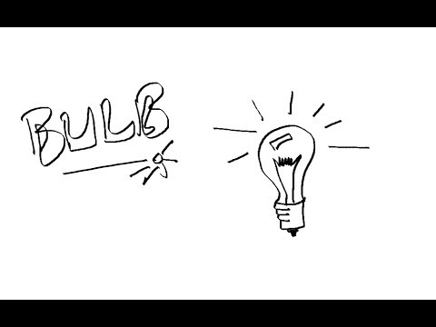 480x360 Easy Kids Drawing Lessons How To Draw A Lightbulb Cartoon