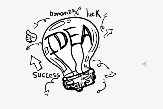 650x435 Hand Painted Simple Light Bulb Png And Psd File For Free Download