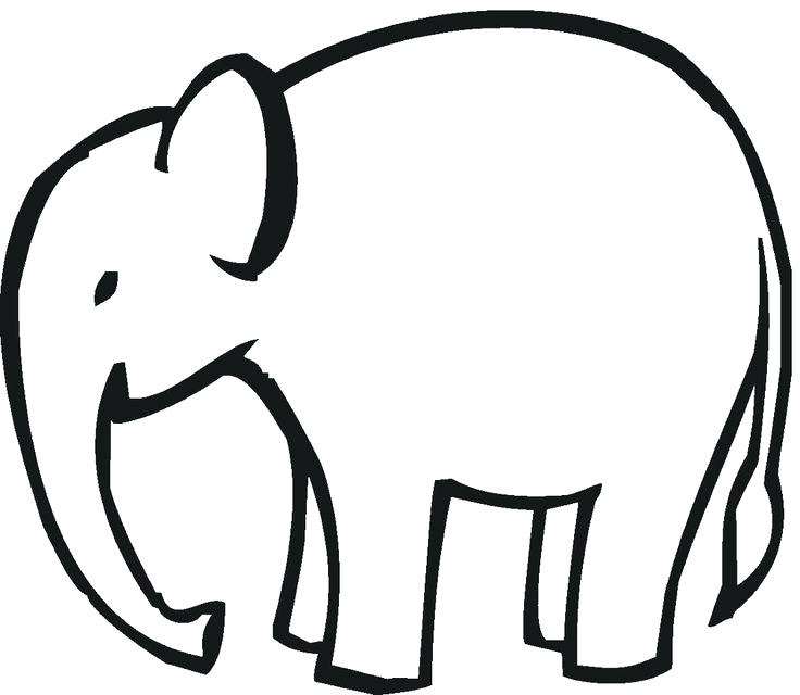 736x640 Cartoon Elephant Coloring Pages Medium Size Of Coloring Pages