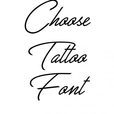 375x375 Simple Tattoo Fonts