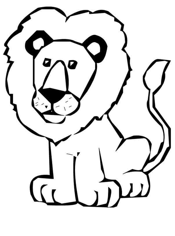604x817 Lion Clipart Simple
