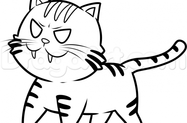 640x420 Tag For Image Of Simple Tiger Drawing Tiger Outline Drawing Art