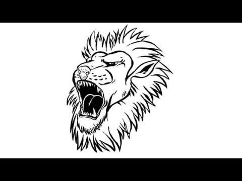 480x360 Pk How To Draw Angry Lion Head In Simple Lines