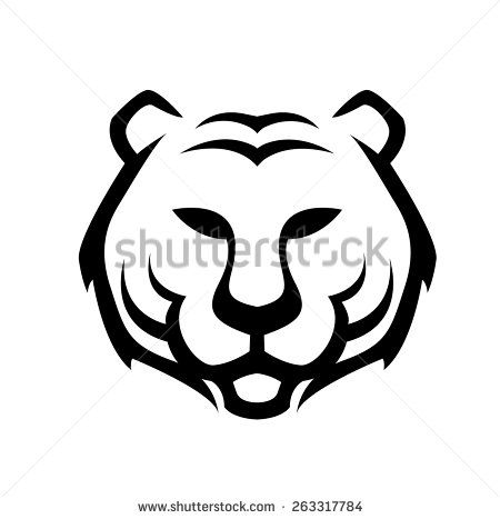 450x467 The Best Tiger Outline Ideas On Drawings Of Tigers
