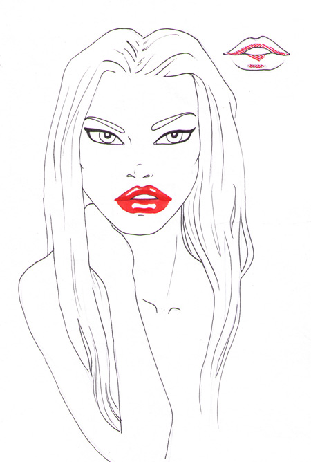 450x668 How To Draw Sexy Lips I Draw Fashion
