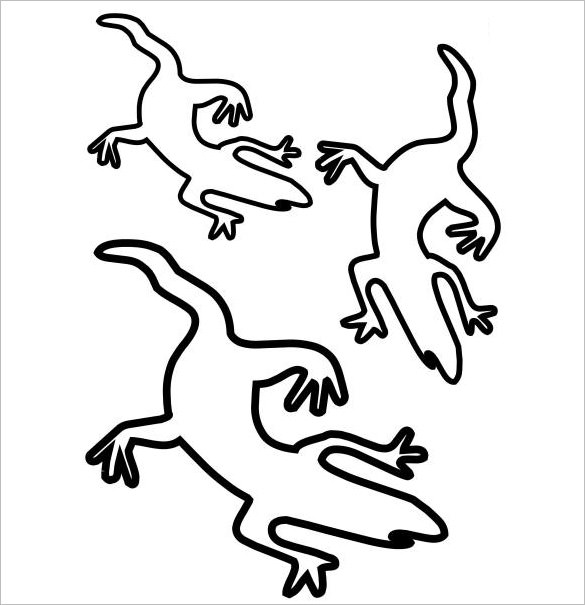 585x605 Lizard Templates, Crafts Amp Colouring Pages Free Amp Premium