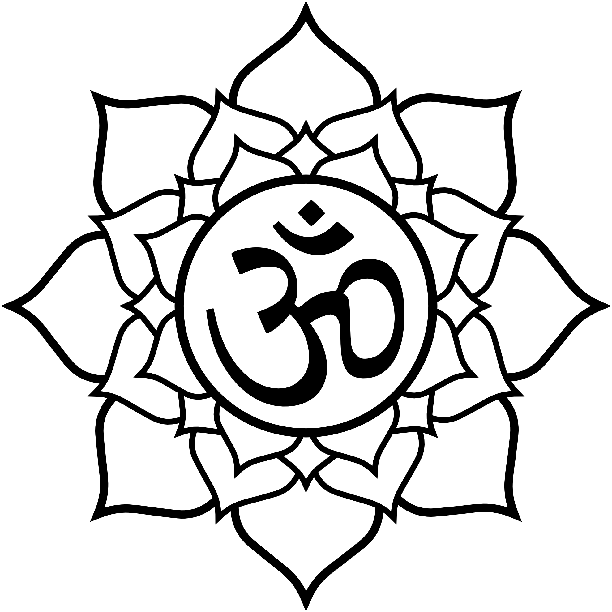 1979x1979 Drawn Lotus Hindu