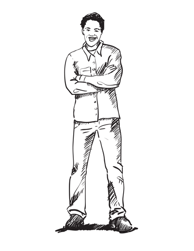 400x518 How To Draw A Man Standing With Arms Crossed Sketchbook