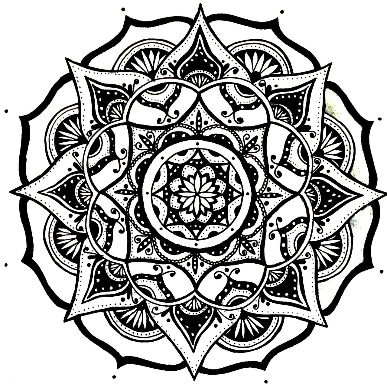 1280x1280 Mandalas Sketch Simple