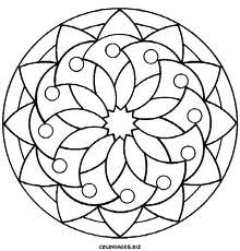 220x230 Simple Mandala Coloring Pages To Beatiful In Tiny Draw Image