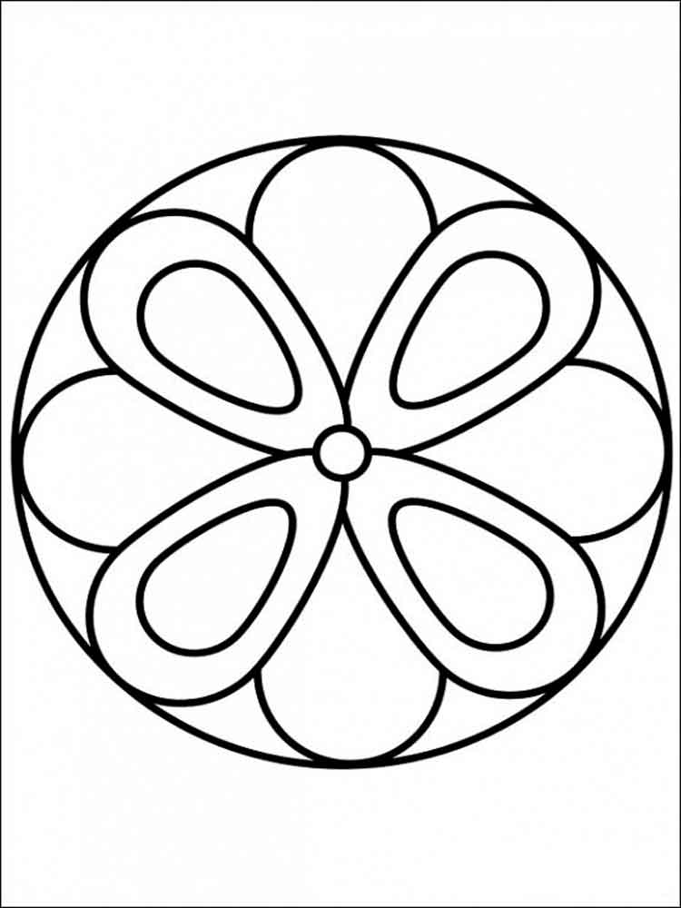 750x1000 Simple Mandala Coloring Pages For Adults. Free Printable Simple
