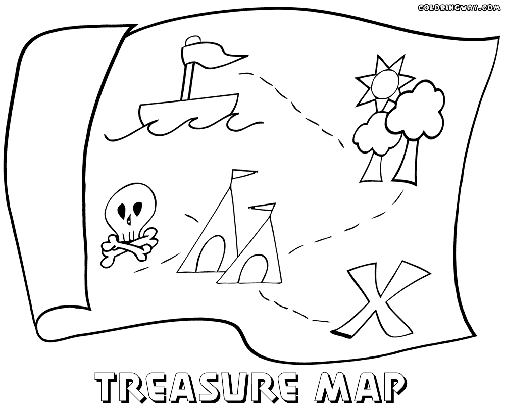 1000x808 Treasure Map Coloring Pages Coloring Pages To Download And Print