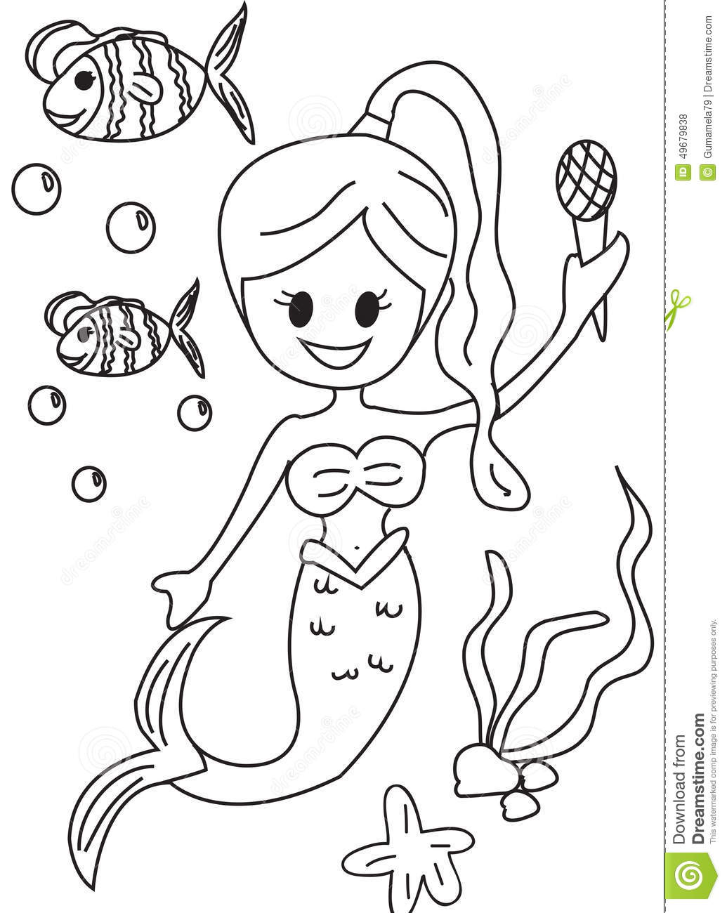 1035x1300 Drawn Mermaid Kid
