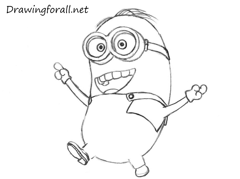 1000x744 Coloring How To Draw A Minion Step By Step Easy For Beginners