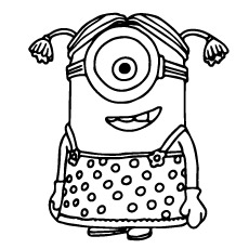 230x230 Coloring Pages. Minion Coloring Pages